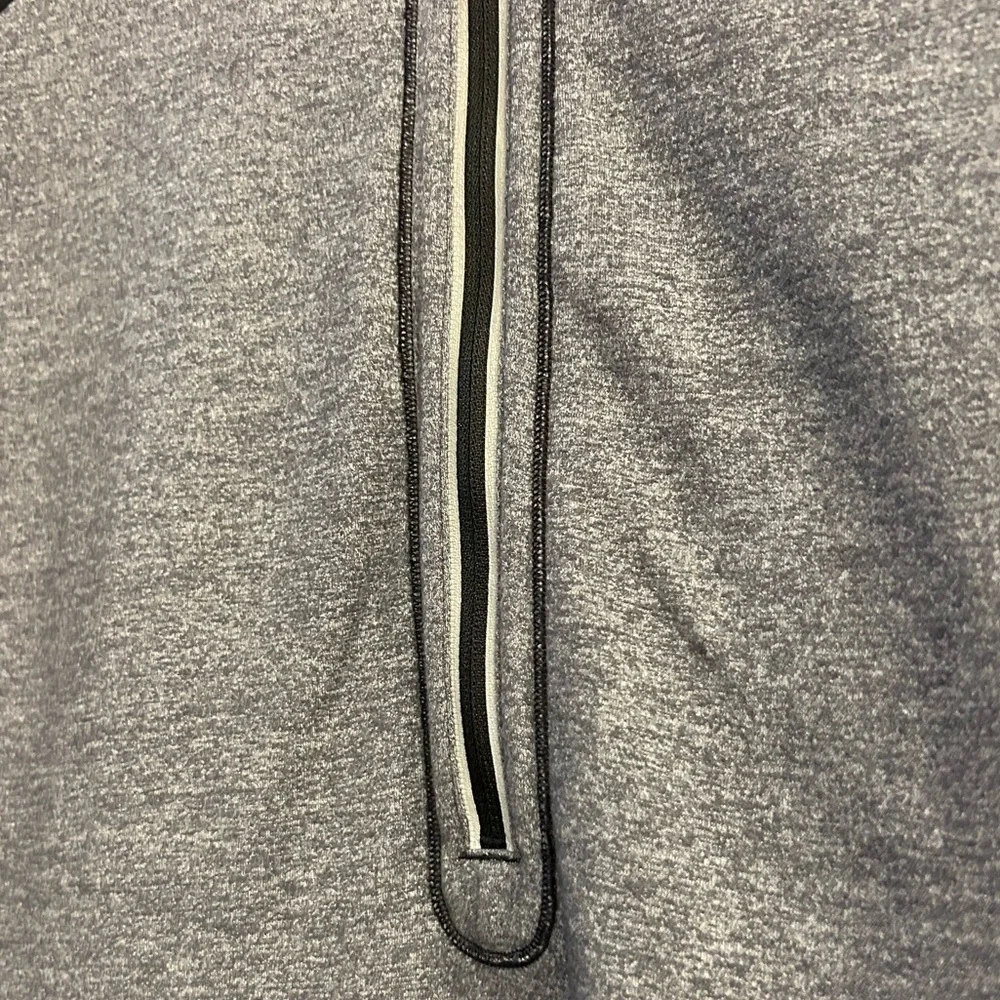 Lululemon 10 Ready To Rulu 1/2 Zip Pullover Black Grey Thumbholes REVERSIBLE - Picture 4 of 5